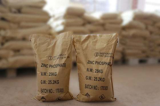 Pigment fosforanowy cynku do powłok przeciwkorozyjnych PH 5,5-7 Wchłanianie oleju 30 plusmn 5 ml/100 g